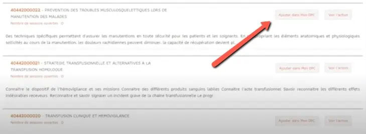Liste formations DPC Liste formations DPC