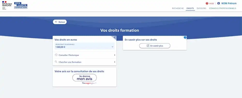 CPF Droits CPF Droits