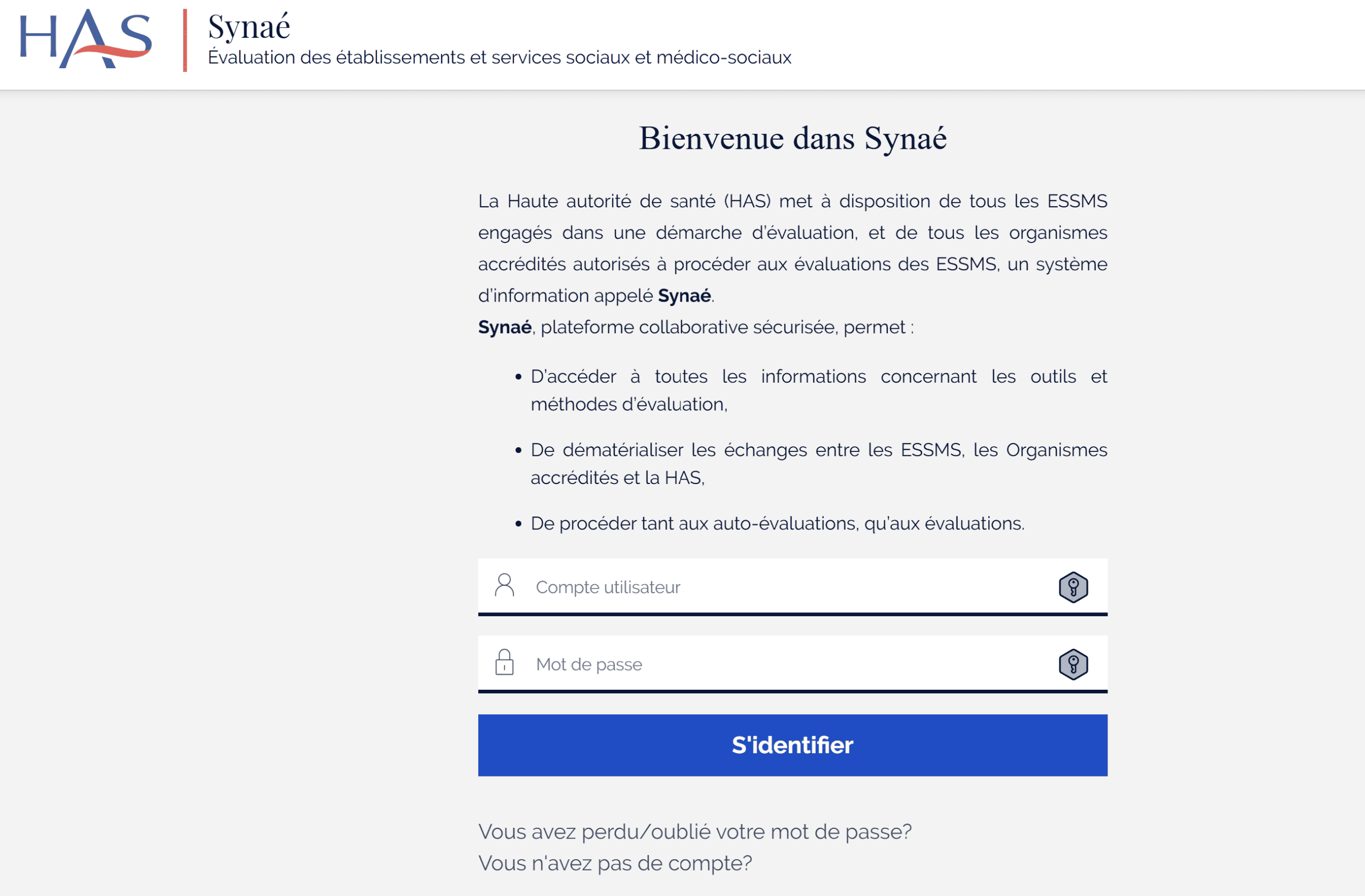 Synaé Évaluation des établissements et services sociaux et médico-sociaux Synaé Évaluation des établissements et services sociaux et médico-sociaux
