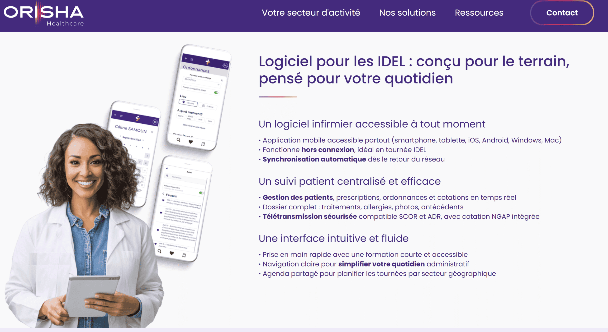 Desmos Infirmiers Orisha fonctionnalité Desmos Infirmiers Orisha fonctionnalité
