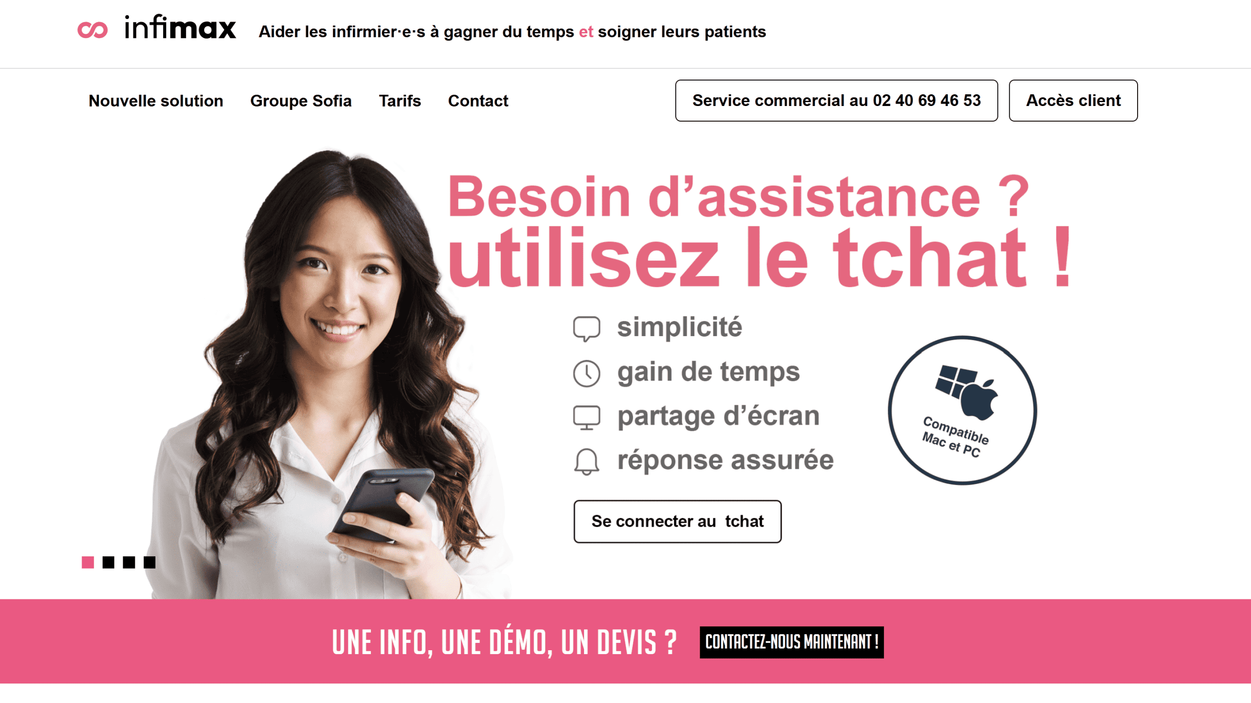 Log'In Santé Infimax fonctionnalité Log'In Santé Infimax fonctionnalité