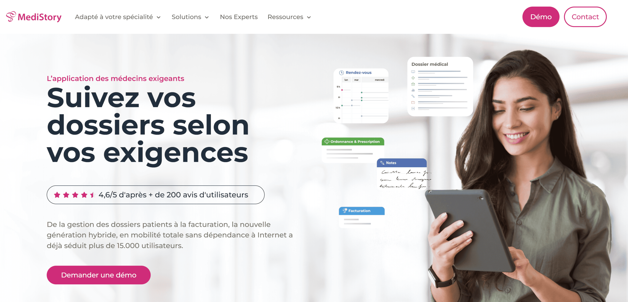 Logiciel MédiStory 4 pour Mac et iPad médecin libéral