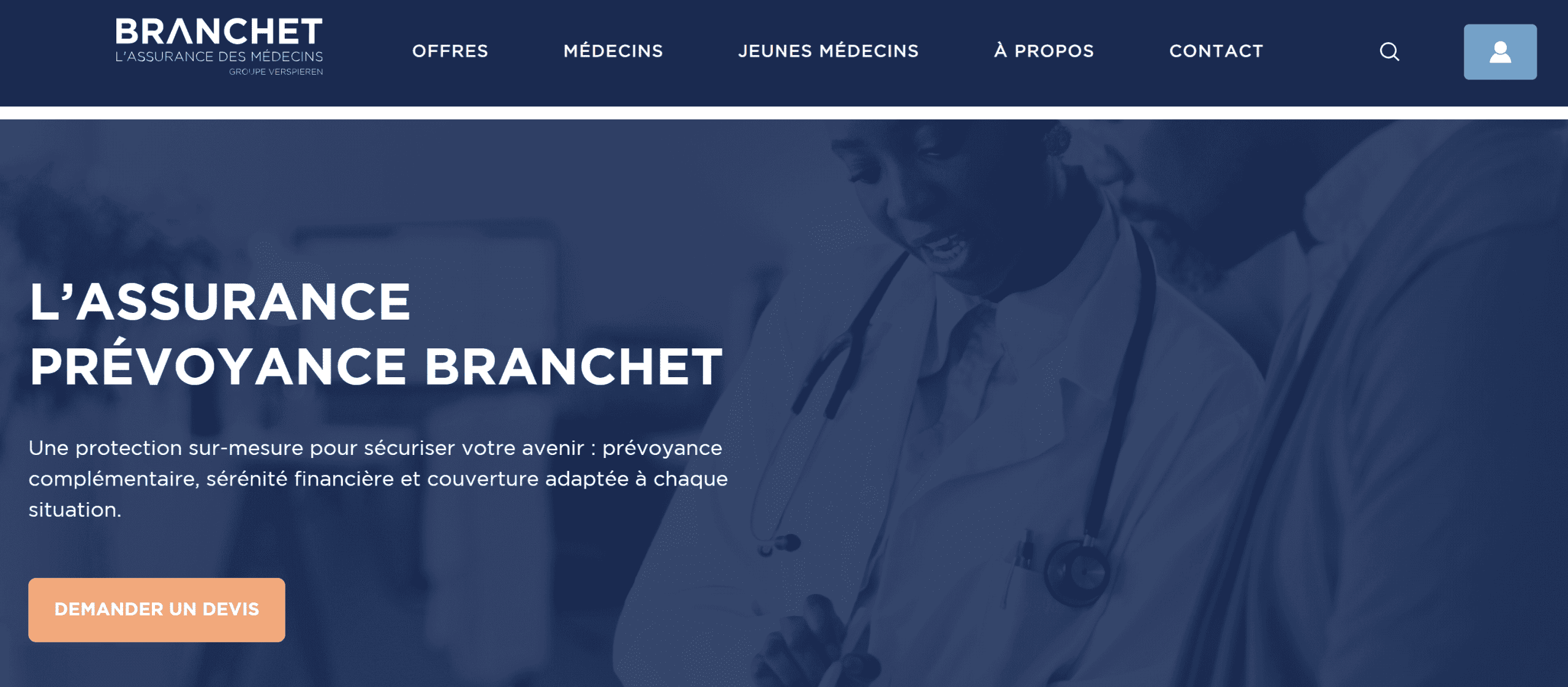 Présentation de Branchet, courtier spécialisé RCP médicale plateau technique lourd