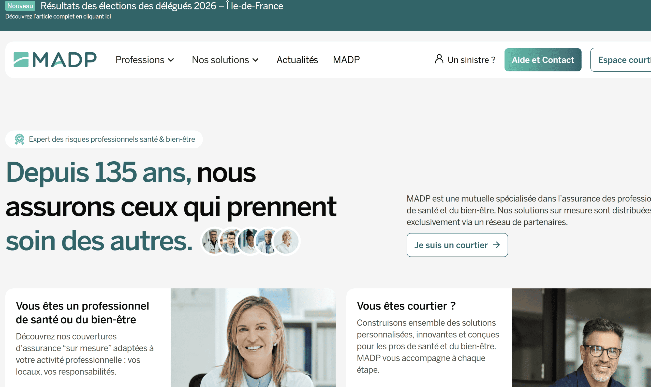 Présentation de MADP, assurance RCP pour les auxiliaires médicaux