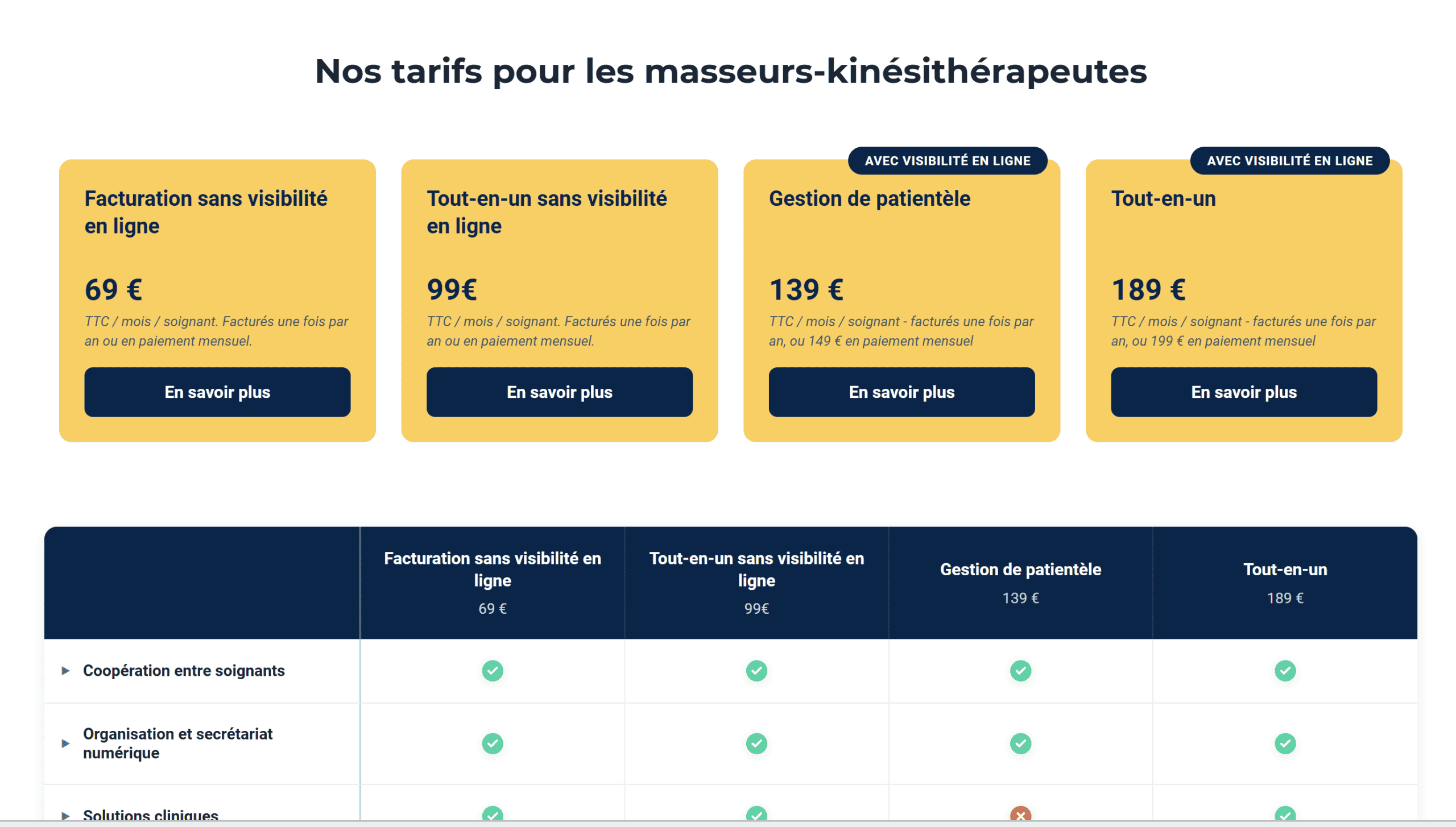 Interface du logiciel Doctolib Kiné pour masseur-kinésithérapeute